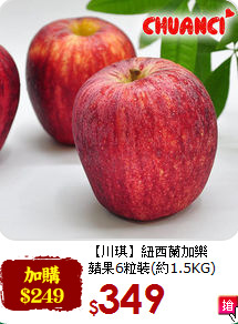【川琪】紐西蘭加樂<br>蘋果6粒裝(約1.5KG)