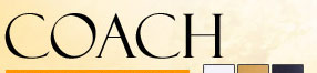 COACH C logo織布拼接皮革手提/肩背包