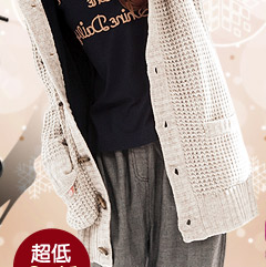 ef-ed&179/WG日系品牌連帽鋪棉毛衣牛角釦外套