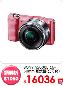 SONY A5000L 16-50mm
單鏡組(公司貨)