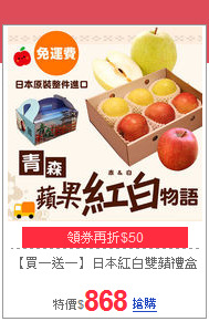 【買一送一】日本紅白雙蘋禮盒