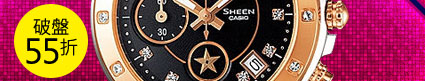 CASIO SHEEN星空概念晶鑽時尚女錶