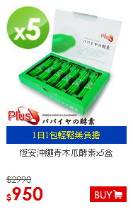 恆安沖繩青木瓜酵素x5盒