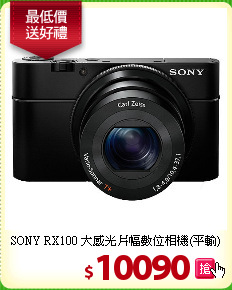 SONY RX100 大感光
片幅數位相機(平輸)