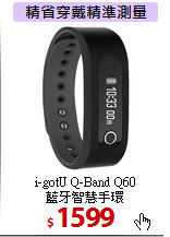 i-gotU Q-Band Q60<BR>
藍牙智慧手環