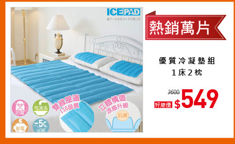 優質冷凝墊組1床2枕