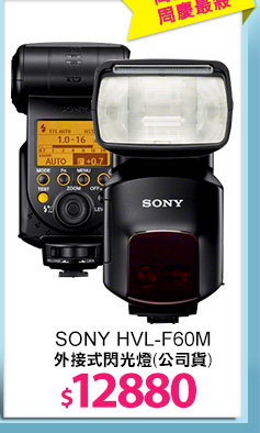SONY HVL-F60M外接式閃光燈(公司貨)