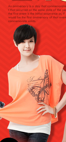 EDWINSOMETHING蝴蝶兩件式寬版T恤