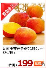 台南玉井芒果6粒(250g+-5%/粒)