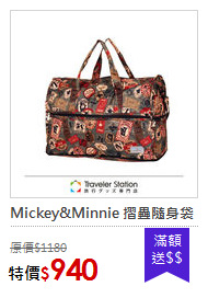 Mickey&Minnie 摺疊隨身袋