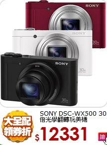 SONY DSC-WX500
30倍光學翻轉玩美機