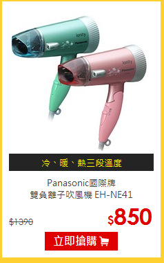 Panasonic國際牌 <br>
雙負離子吹風機 EH-NE41