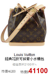 Louis Vuitton <BR>
經典花紋可斜背小水桶包