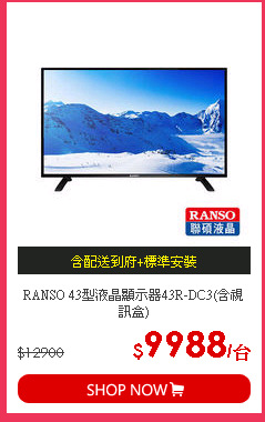RANSO 43型液晶顯示器43R-DC3(含視訊盒)