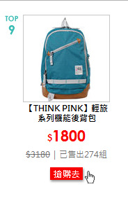 【THINK PINK】輕旅系列機能後背包