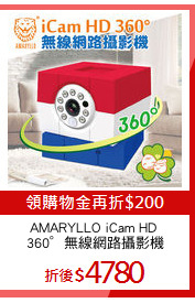 AMARYLLO iCam HD 
360°無線網路攝影機
