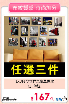 TROMSO世界之旅單幅款<BR>
任3件組