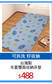 台灣製
冬夏雙面收納床墊