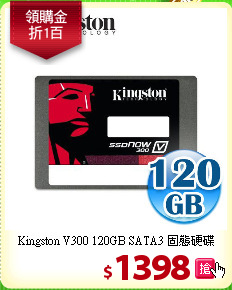 Kingston V300 120GB 
SATA3 固態硬碟
