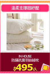 IN HOUSE
防蹣抗菌羽絲絨枕