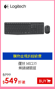 羅技 MK235<BR>無線鍵鼠組