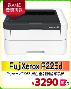 Fujixerox P225d
黑白雷射網路印表機