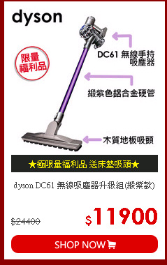dyson DC61 無線吸塵器升級組(緞紫款)