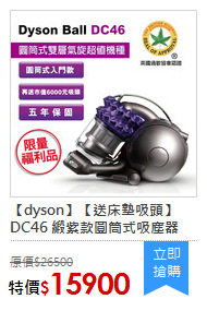 【dyson】【送床墊吸頭】DC46 緞紫款圓筒式吸塵器