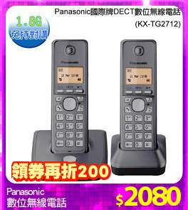 Panasonic 
數位無線電話