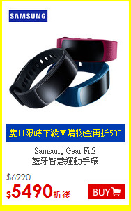 Samsung Gear Fit2 <br>藍牙智慧運動手環