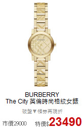 BURBERRY<BR>
The City 英倫時尚格紋女錶