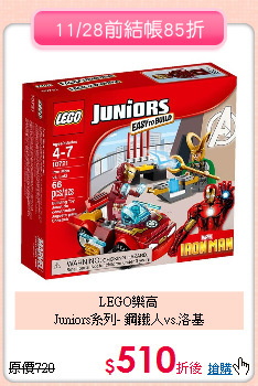 LEGO樂高<br>
Juniors系列- 鋼鐵人vs.洛基