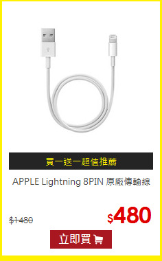 APPLE Lightning 8PIN 原廠傳輸線