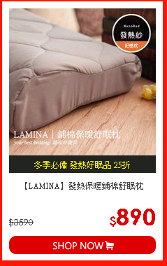 【LAMINA】發熱保暖鋪棉舒眠枕