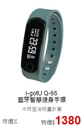 i-gotU Q-66<br>藍芽智慧健身手環
