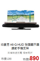IS愛思 A6-Q HUD
抬頭顯示器鏡射手機支架