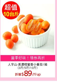 人字山-美濃橙蜜香小番茄1箱
(3斤/5斤/10斤)