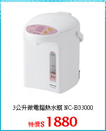 3公升微電腦熱水瓶 NC-EG3000