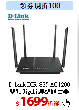 D-Link DIR-825 AC1200<br>
雙頻Gigabit無線路由器