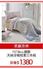 FET&co.寢飾
天絲涼被枕套三件組