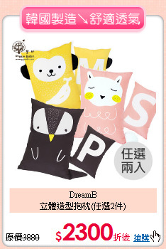 DreamB<BR>
立體造型抱枕(任選2件)