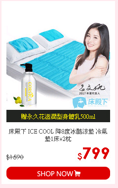 床殿下 ICE COOL 降8度冰酷涼墊 冷氣墊1床+2枕