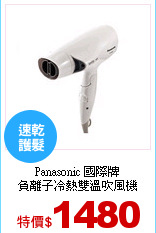 Panasonic 國際牌<br>
負離子冷熱雙溫吹風機