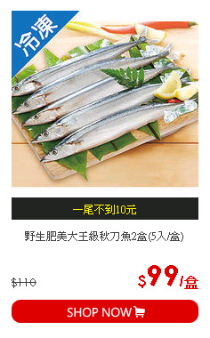 野生肥美大王級秋刀魚2盒(5入/盒)