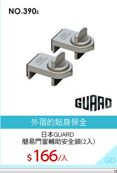 日本GUARD 
簡易門窗輔助安全鎖(2入)