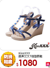 KissXXX<br/>甜美交叉T造型跟鞋