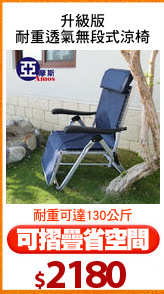 升級版
耐重透氣無段式涼椅