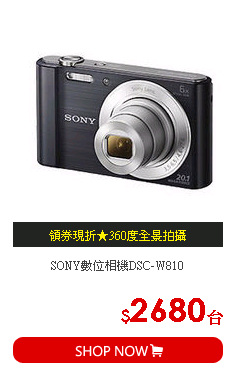 SONY數位相機DSC-W810
