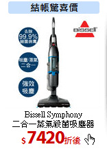 Bissell Symphony<br>
二合一蒸氣殺菌吸塵器
