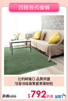 比利時進口 品質保證<BR>
范登伯格高質感素面地毯